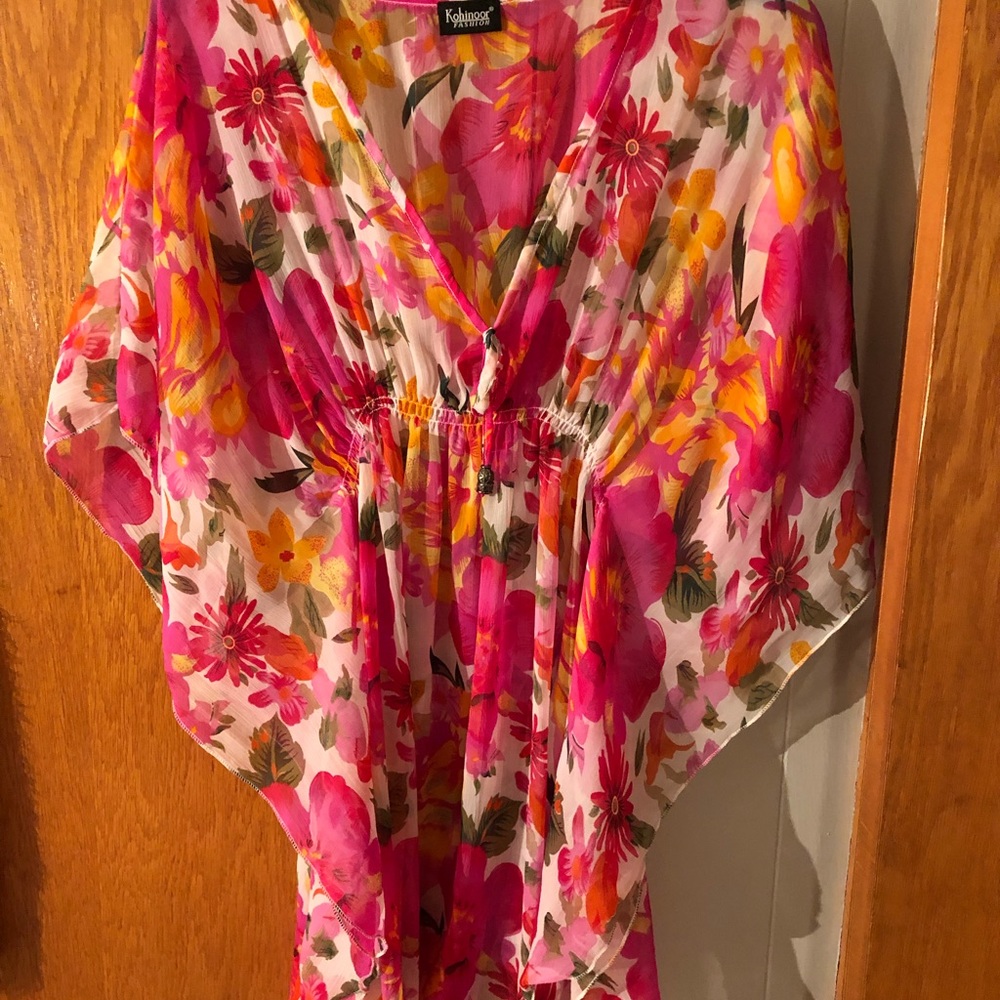 Colorful swimsuit cover up